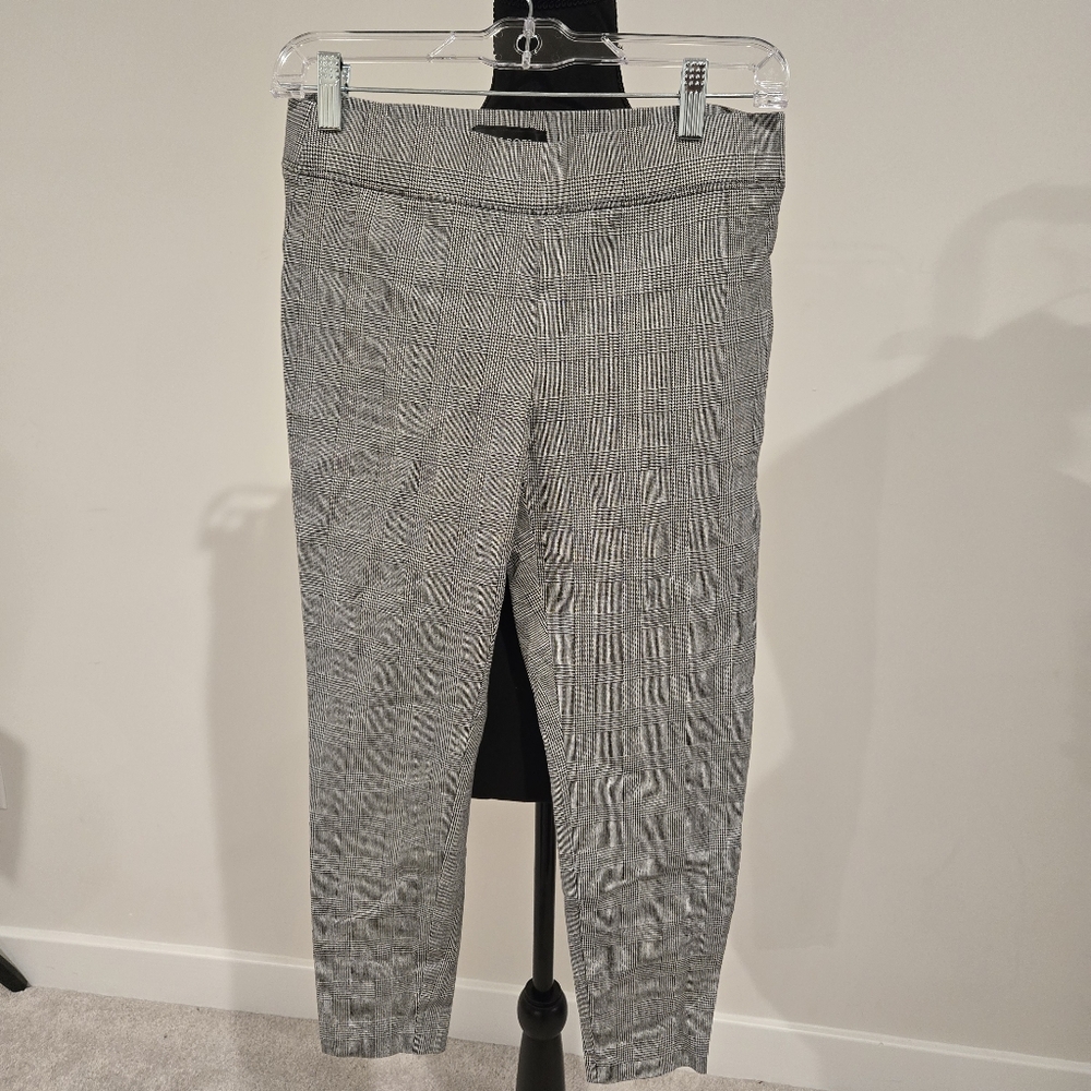 Talbots Skinny Ankle Gray Plaid Pants